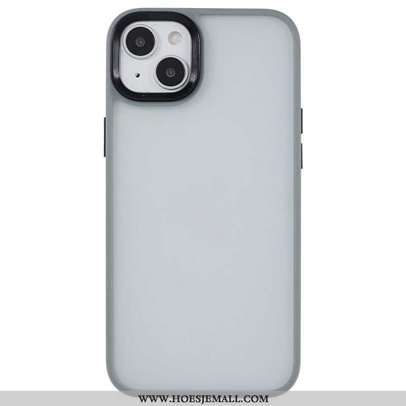 Telefoonhoesje voor iPhone 15 Plus Acryl Achterkant En Siliconen Randen