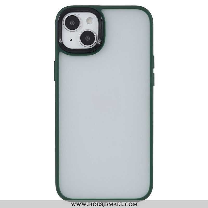 Telefoonhoesje voor iPhone 15 Plus Acryl Achterkant En Siliconen Randen