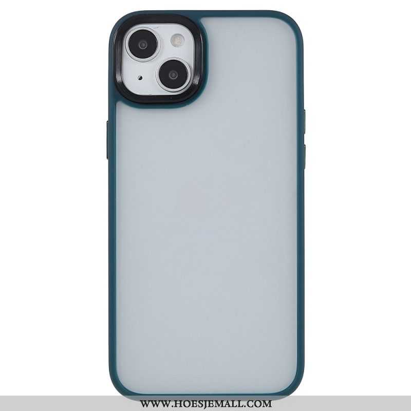 Telefoonhoesje voor iPhone 15 Plus Acryl Achterkant En Siliconen Randen