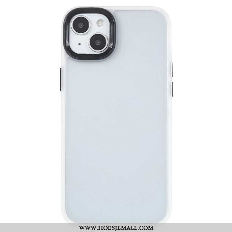 Telefoonhoesje voor iPhone 15 Plus Acryl Achterkant En Siliconen Randen