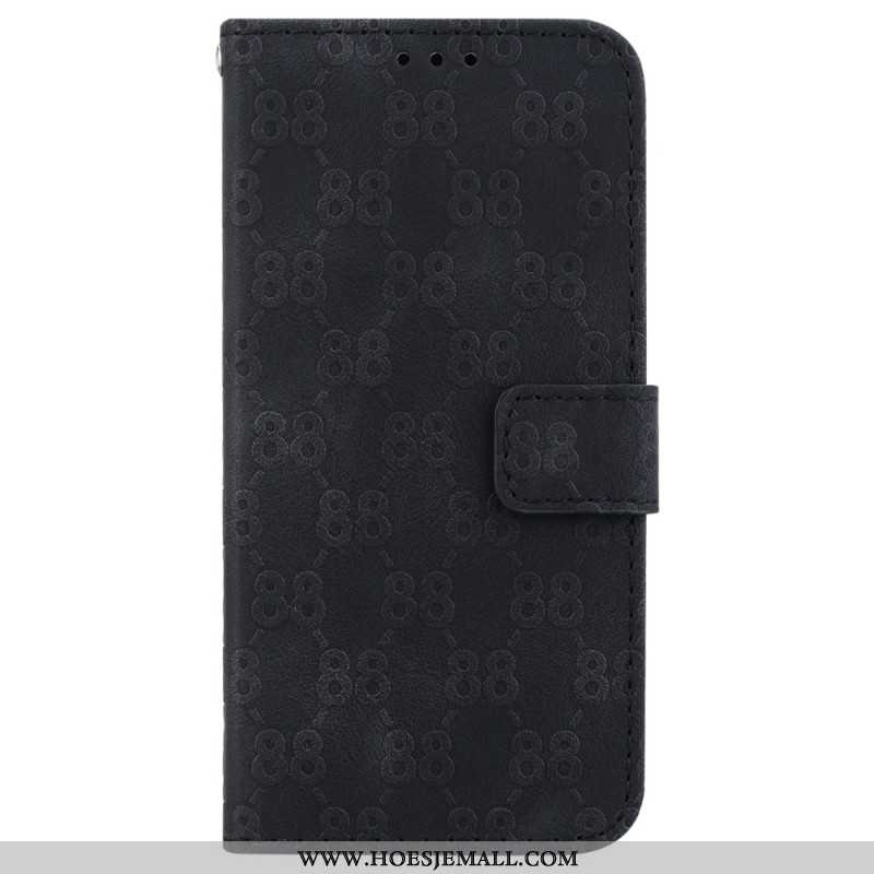 Leren Hoesje Samsung Galaxy S24 5g Uitvoering 88 Met Riem Bescherming Hoesje